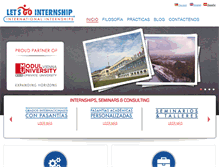 Tablet Screenshot of letsgointernship.com